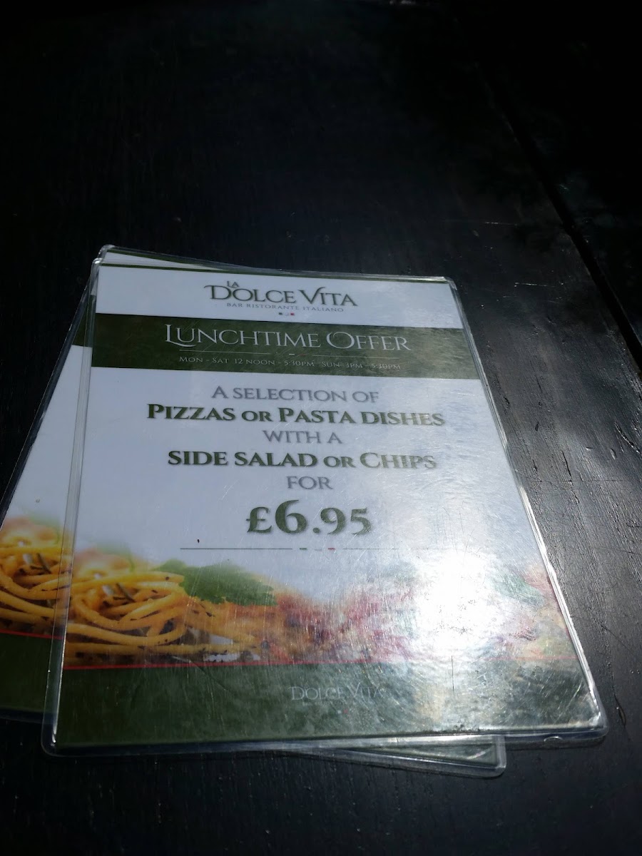 Menu La Dolce Vita Restaurant Marple-3